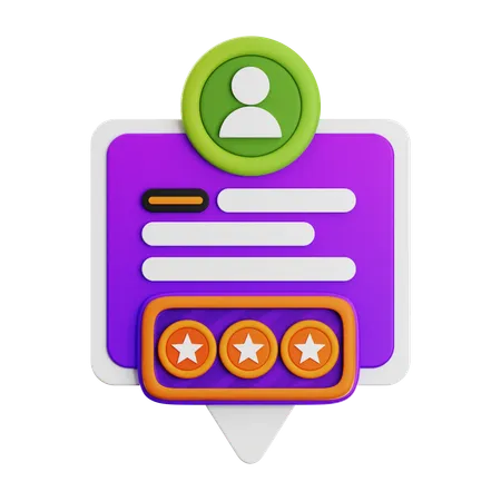 Customer Rating  3D Icon