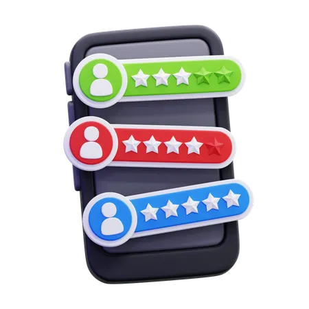 Customer Rating  3D Icon