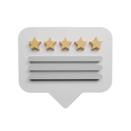 Customer rating  3D Illustration