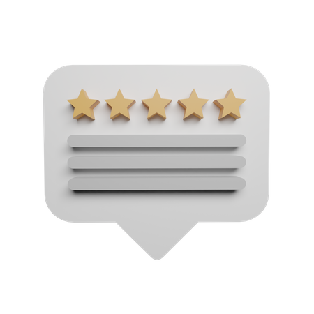 Customer rating 3D Illustration