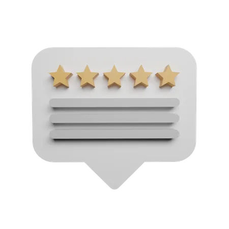 Customer rating  3D Illustration