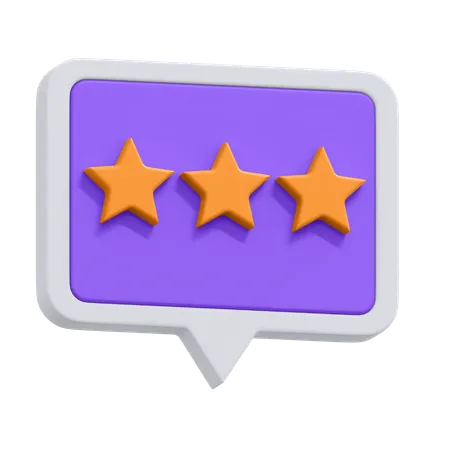 An Icon Of Customer Review In 3 D Format 3D Icon