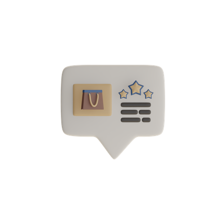 고객 리뷰  3D Icon