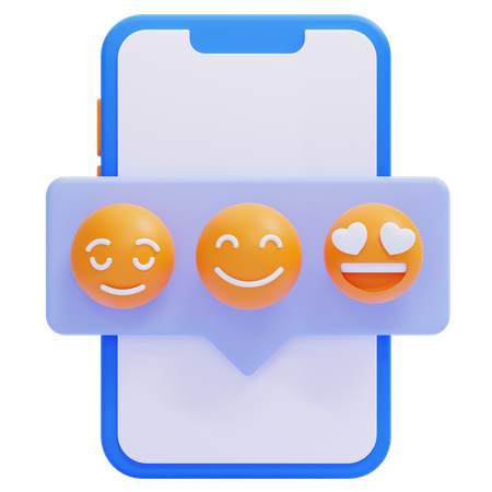 고객 리뷰  3D Icon