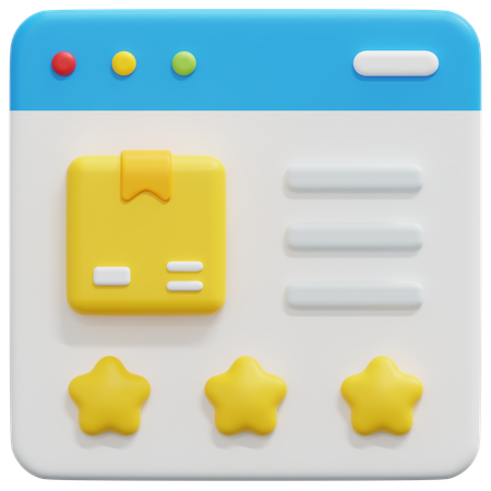 Customer review  3D Icon