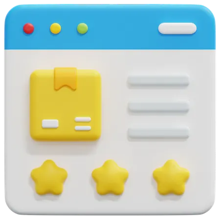 Customer review  3D Icon