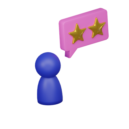 Customer Review  3D Icon