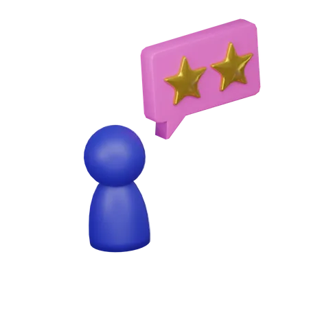 Customer Review  3D Icon