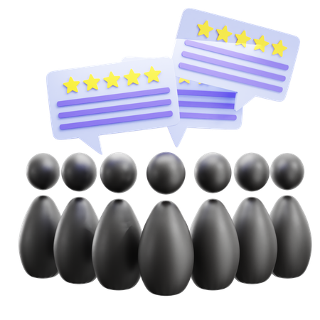Customer Review  3D Icon