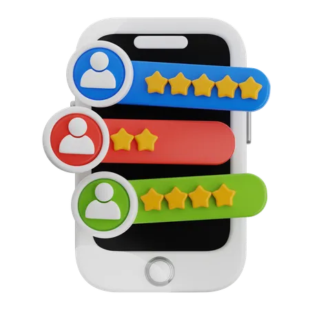 Customer Review  3D Icon