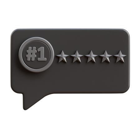 Customer Review  3D Icon