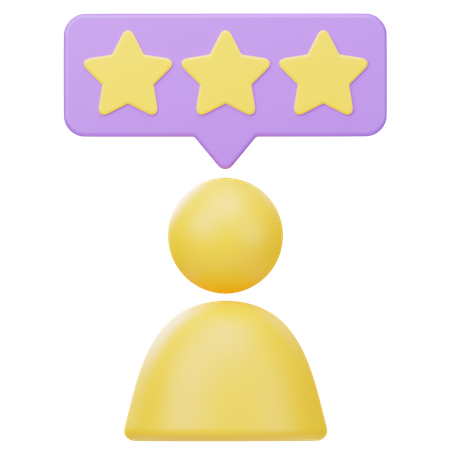 Customer Review  3D Icon