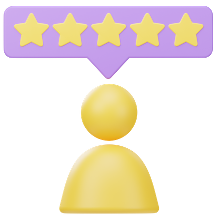 Customer Review  3D Icon