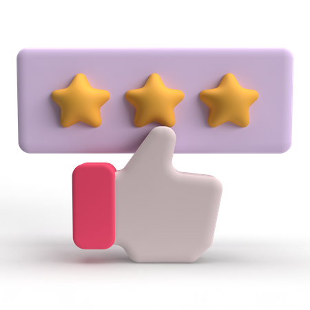 Customer Review  3D Icon