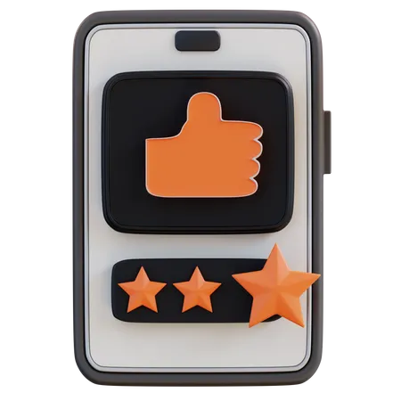 Customer Review  3D Icon