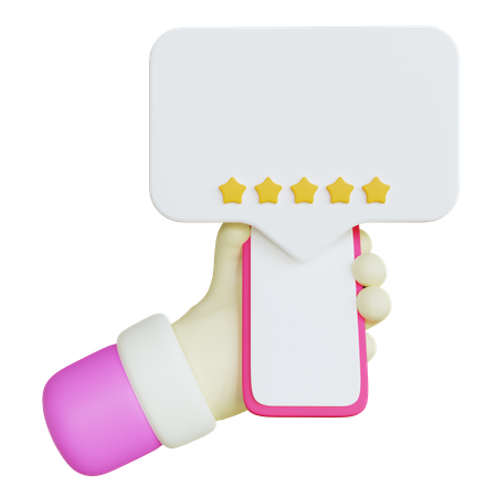 Customer Review  3D Icon