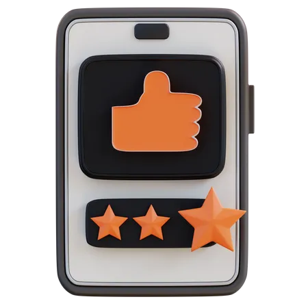 Customer Review 3D Icon