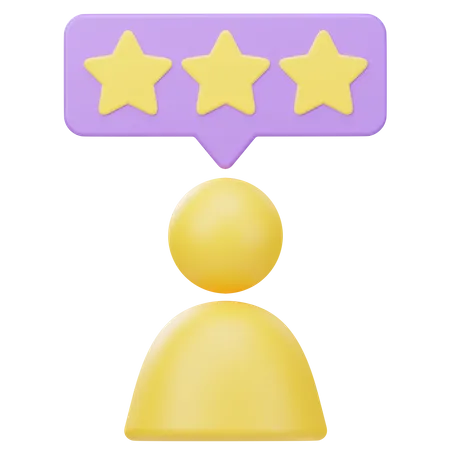 Customer Review 3 D Illustration 3D Icon