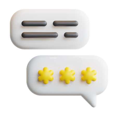 Customer Review  3D Icon