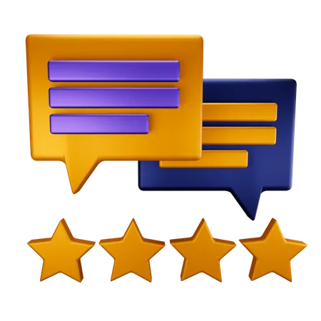 Customer reviews 3D Illustration