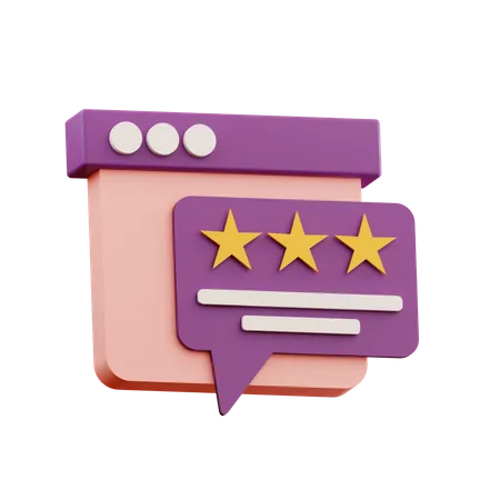Customer Reviews 3D Illustration
