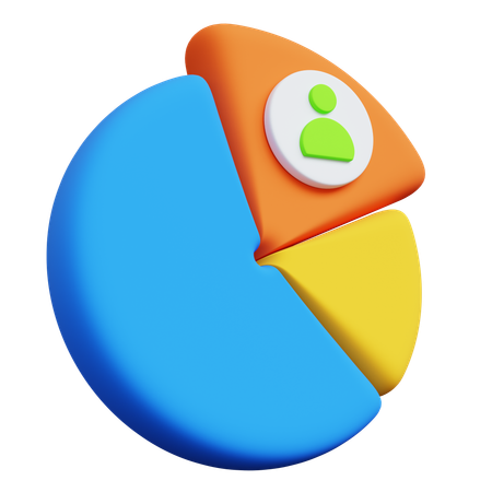 顧客セグメンテーション  3D Icon