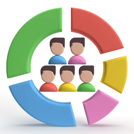 Customer Segmentation  3D Icon