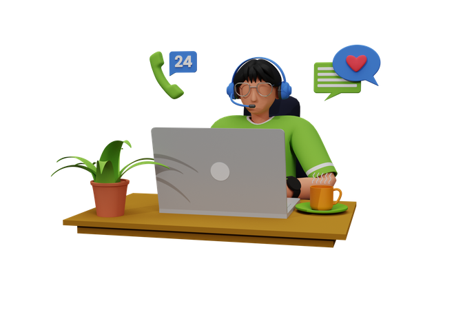 Customer Service  3D Icon