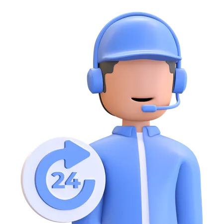 Customer service  3D Illustration