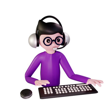 Customer Service  3D Illustration