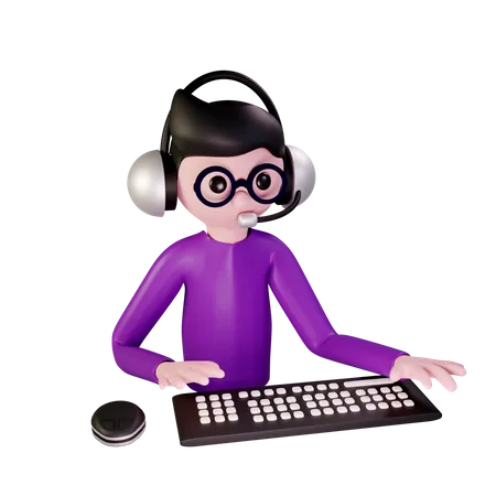 Customer Service  3D Illustration