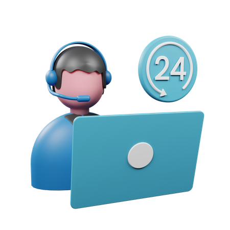 Customer Service  3D Illustration