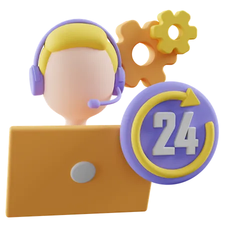 Customer Service  3D Illustration