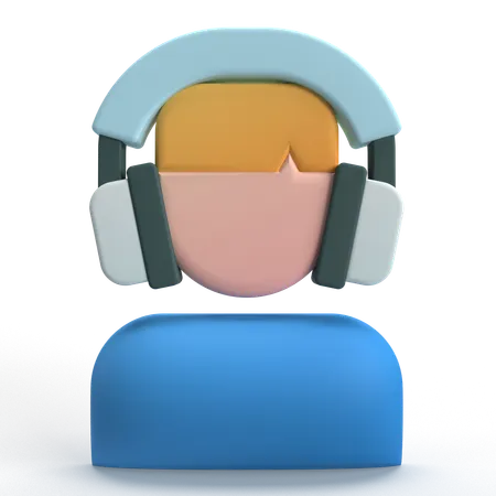 Customer Service Agent  3D Icon