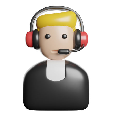 Customer Service Agent  3D Icon