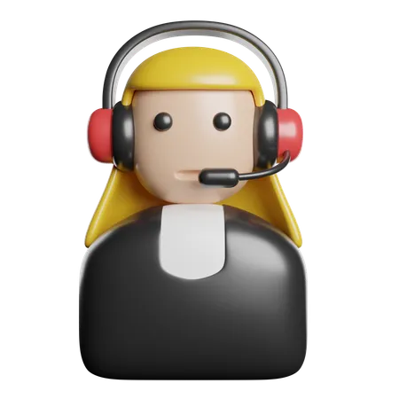 Customer Service Agent  3D Icon