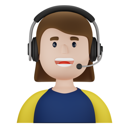 Customer Service Agent  3D Icon