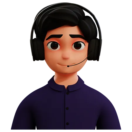 Customer Service Avatar  3D Icon