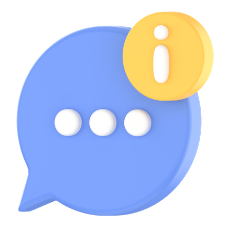 Customer service information  3D Icon