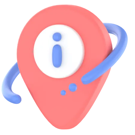 Location For Information 3D Icon