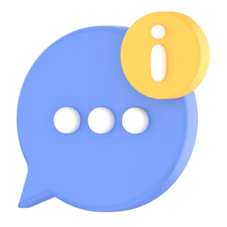 Customer service information  3D Icon