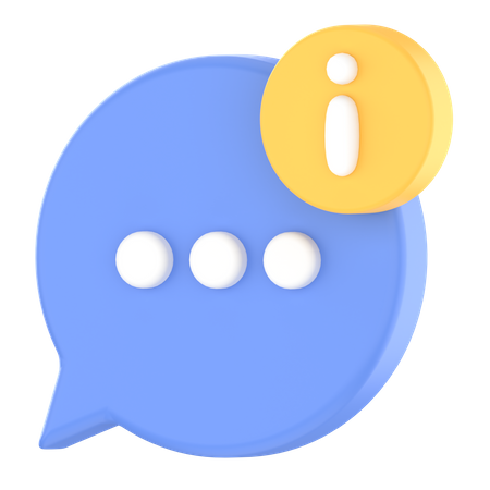 Customer service information  3D Icon