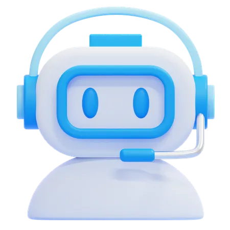 Customer Service Robot  3D Icon