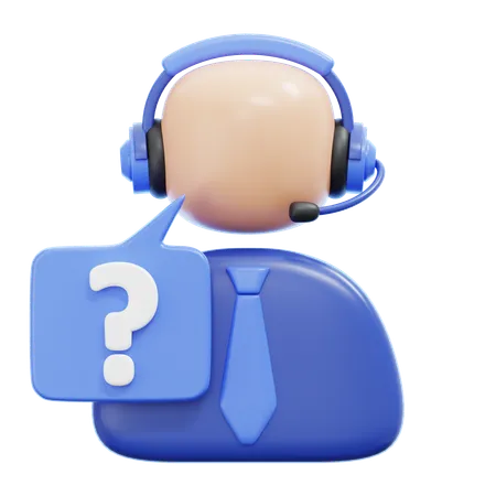 CUSTOMER SUPPORT  3D Icon