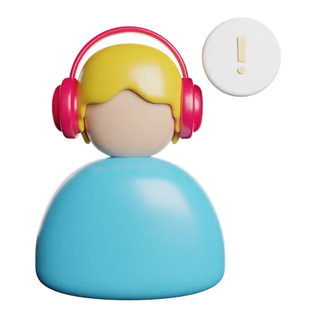 Customer Support Service 3D Icon