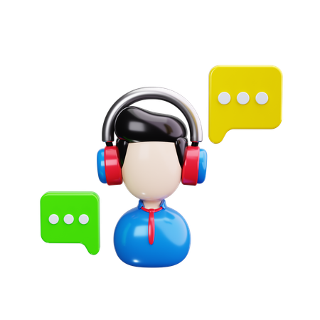 Customer Support  3D Icon