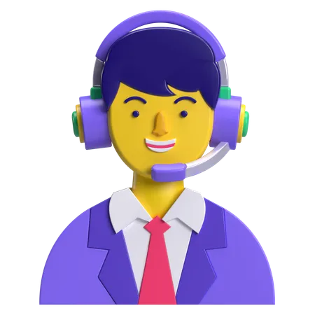 Customer Support  3D Icon