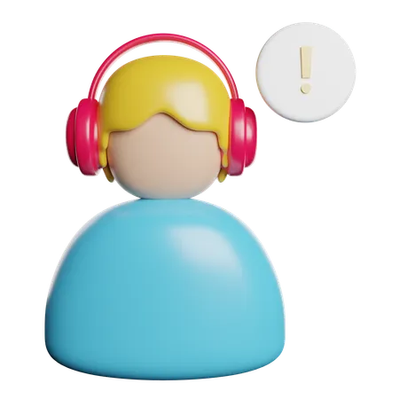 Customer Support  3D Icon