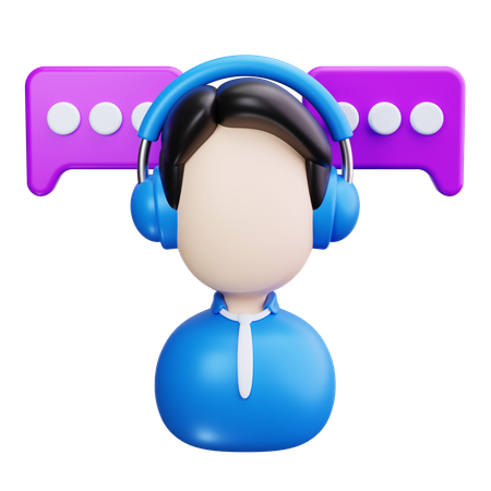 Customer Support  3D Icon