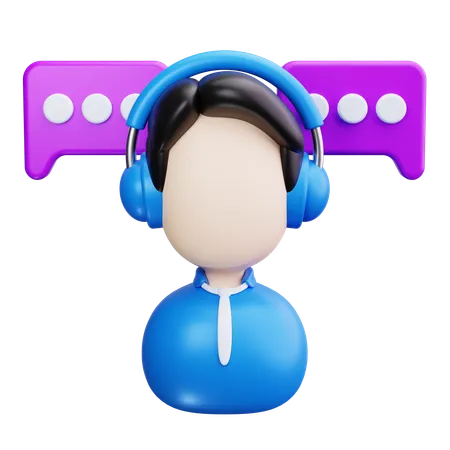 Customer Support  3D Icon